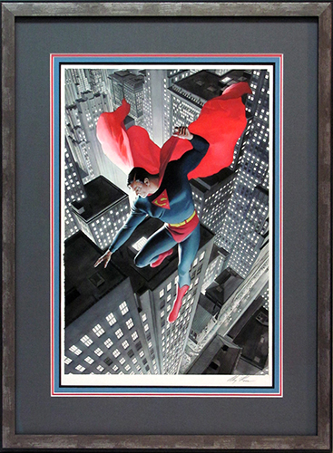 custom framed Superman