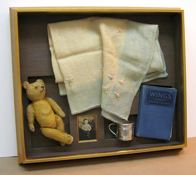 teddy bear shadow box