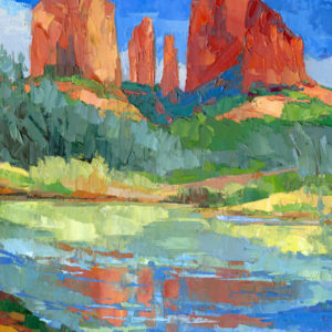 Red Rock Crossing, Sedona, AZ, Oak Creek. Russell Johnson Prescott, AZ landscape artist
