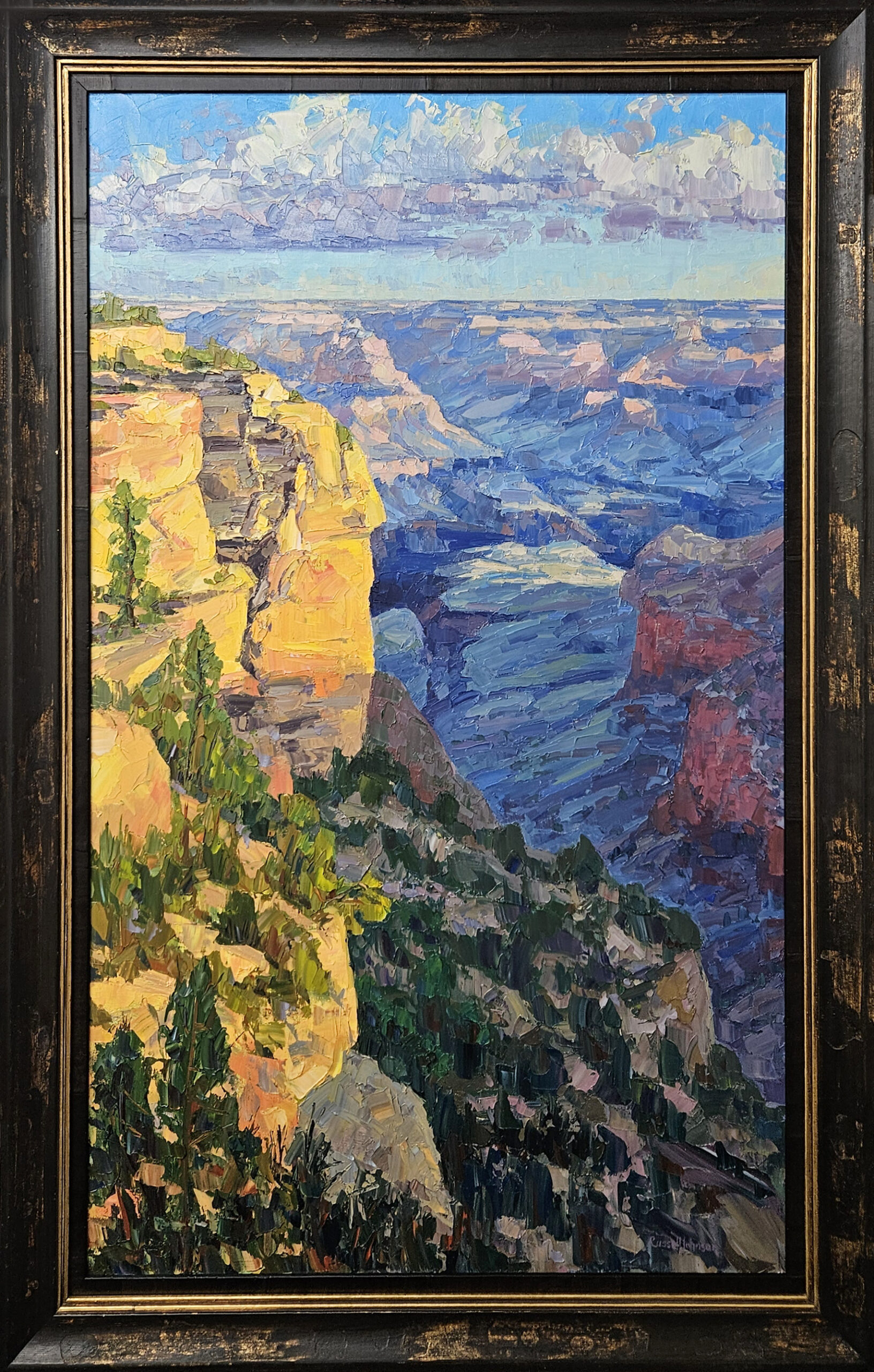 Custom framed original art at the Frame & I Prescott, AZ